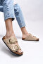 Vylsula Women's Double Buckle Slippers 0012602 Beige - 4