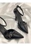 Dante Si̇Yah Leatheṙ Buckle 8.5 cm Heeled Shoes Sti̇Letto