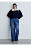 Contrast Collar Knitwear Sweater - 5