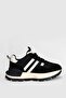 Genuine Leather Lace-Up Women's Sneaker Shoes Black - 2