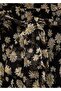 Straight Cut Midi Dress with Floral Print - 8