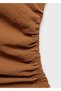 Gathered Asymmetrical Blouse - 7