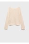Cotton openwork knit sweater - 3