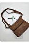 21K 1897 Barcelona Faux Washed Leather Shoulder Bag Tan - 5