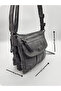 21K 1897 Barcelona Faux Wash Leather Shoulder Bag Gray - 2