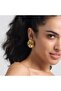 Gold Large Layered Plate Earrings
