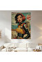 Cyberpunk Woman Wall Cloth Wall Tapestry First Quality Satin Fabric Poster
