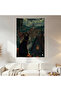 Cat Watching the City Wall Cloth Wall Tapestry First Quality Satin Fabric Poster