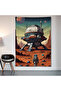 Space Shuttle Wall Cloth Wall Tapestry First Quality Satin Fabric Poster - 2