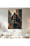 Knight Wall Drape Wall Tapestry First Quality Satin Fabric Poster