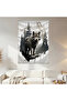 Wolf and Mountain Wall Drape Wall Tapestry First Quality Satin Fabric Poster