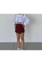 Women's High Waist Slit Capped Shorts Skirt - 2
