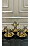 Paşabahçe 12 Piece Titanium Coated Tea Set for 6 People (Machine Guaranteed)