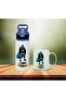 Printed Metal Water Bottle with Straw and Mug Cup