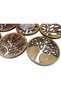 Wooden Decorative Coaster Set of 6 (10X10Cm Tree of Life Pattern) and Storage Box - 5