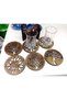 Wooden Decorative Coaster Set of 6 (10X10Cm Tree of Life Pattern) and Storage Box - 4