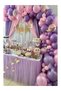 35 Piece Mixed Color Balloon Chain Set (15 Pieces Pink, 15 Pieces Lilac, 5 Pieces Transparent Purple Confetti)