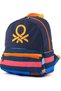 . Striped and Iconic Logo Printed Boys' Kindergarten Bag - 3