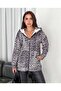 Leopar Desen Kap Ceket