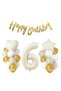 Cream 6 Year Old Number Star Heart Birthday Party Set Decoration with Birthday Balloon - 2