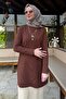 Damla Knitwear Tunic Brown - 5