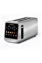 Toasti Digital Toaster -4-Slice with Intuitive Touch-screen Display, 6 Shade Settings, Silver, 1450W
