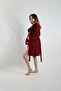 Women's Premium Hooded Wellsoft Robe - Ultra Soft Plush Home Bathrobe - 4