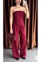 Women's Premium Asymmetrical Blouse Detailed Blazer Jacket Pants Triple Suit - 2
