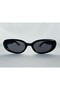 Black Bunny Sunglasses - Oval, Glass Color - 5