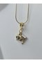 Travel Motto Airplane Money World Charm Snake with Chain Vip Women Stainless Steel Tarnish-Free Steel Necklace - 3