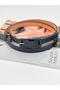 Women's Trouser Belt with Rectangular Plated Buckle, Coat Belt, Dress Belt, Shirt Belt