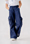 Girl's Elastic Waist Cargo Pants 2572 - 3