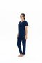 Us Polo 100% Cotton, Muslin Fabric, Wide V-Neck Summer Women's Pajama Set - 2