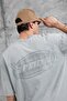 Men's T-Shirt Brand Written Washable Gray Oversize Printed Crew Neck Thick Cotton Fabric
