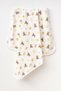 Tiny Cows Natural Cotton 80X90 cm Single Layer Baby Blanket Yk 124019