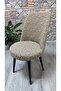 RETRO JACQUARD CHAIR COVER Kitchen Chair Cover Dining Chair Cover STRETCH FABRIC - 3