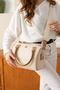 Women's Long Cross Strap Cylinder Hand & Shoulder Bag