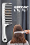 Wide Tooth Crystal Transparent Hair Lightening Comb with Massage Effect 721395