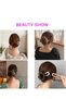 Women's Pastel Tones Large Size Bun Hair Clip (8 Pcs) - 7