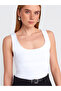 20977 Thick Strap Basic Top-White - 4