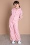 Pink Embroidery Detailed Sleeves Lace Girls Bottom Top Suit 20336 - 3