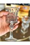 6 Pieces 140 ml Footed Coffee Side Water Glass Apple