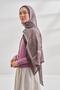 Ethnic Voile Vintage Pattern Shawl - Dark Purple
