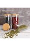 Set of 4 Round Glass Jars (1500ML) with Bamboo Airtight Lids for Kitchen Storage - Medium Size - 7