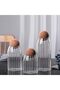 Glass Jars with Round Cork Lids, Set of 3 Airtight Canisters for Coffee, Nuts & Storage - 4