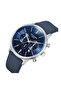 LC08043.399 Men Multi Function Display Watch & Leather Strap Dark Blue - 2