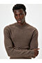 Knitwear Sweater High Neck Basic Textured Cotton Blend - 2