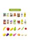Role Play Market Shopping Cart Toy Set (56 Pcs)-Green - 4