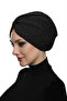 Brocade W Black Ready-To-Wear Turban Hijab Cap Suitable for Medical Use - 5