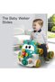 3-IN-1 Baby Walker/Kids Cycle/Scooter Skates w/Musical keyboard-Green - 7